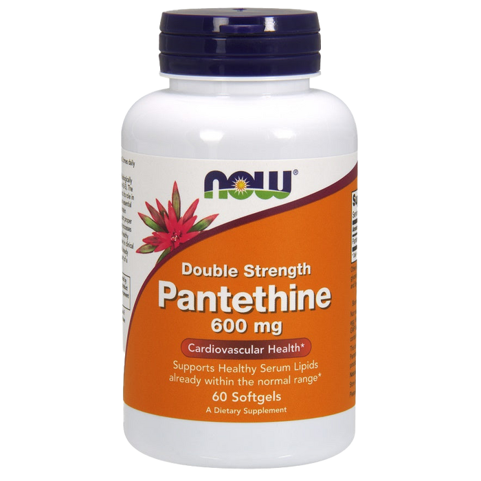 NOW Foods Pantethine, 600mg Double Strength - 60 softgels