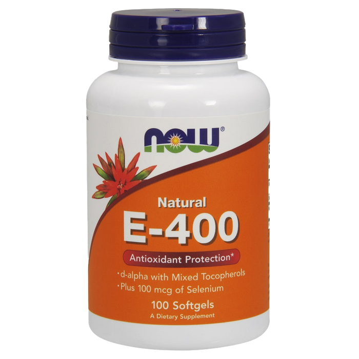 NOW Foods Vitamin E-400 IU with Selenium - 100 softgels