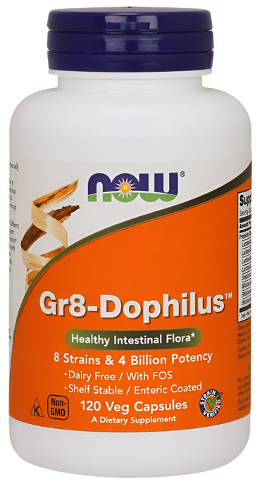 NOW Foods Gr8-Dophilus - 120 vcaps