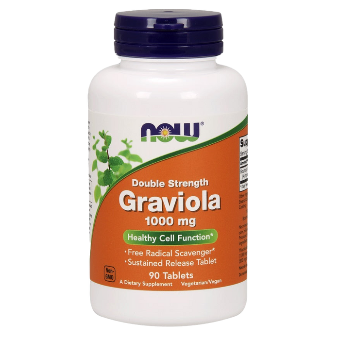 NOW Foods Graviola, 1000mg - 90 tabs