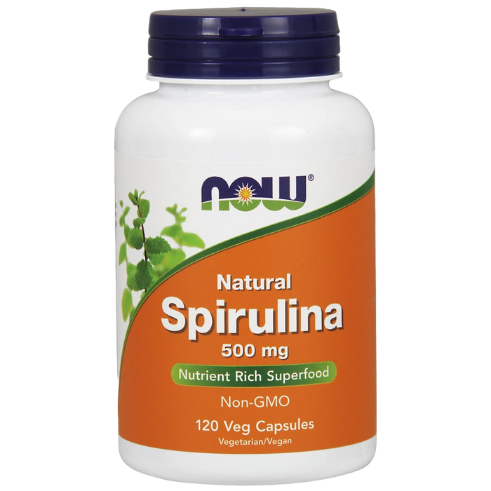 NOW Foods Spirulina - Natural, 500mg - 120 vcaps