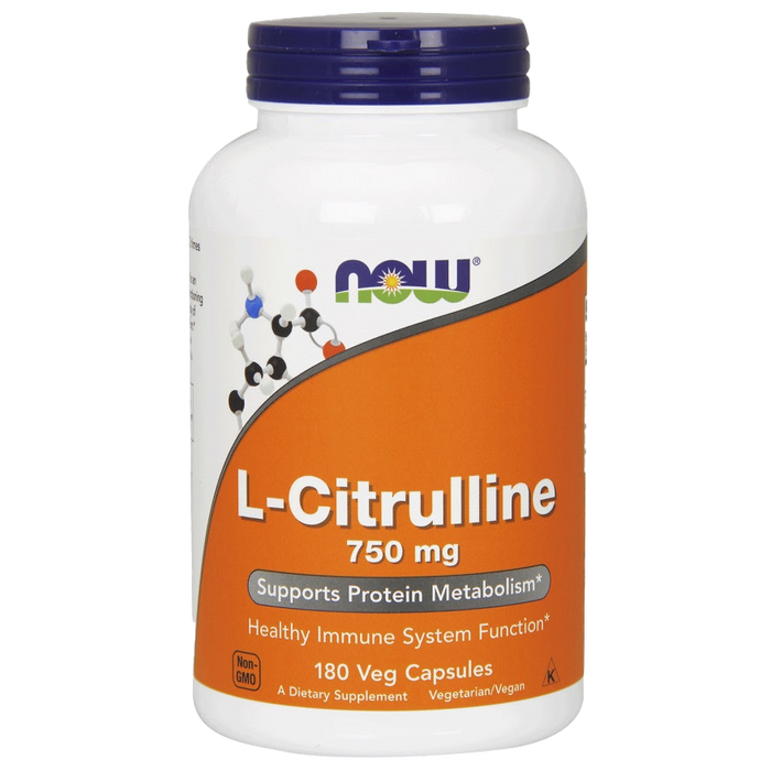 NOW Foods L-Citrullin, 750 mg – 180 Kapseln