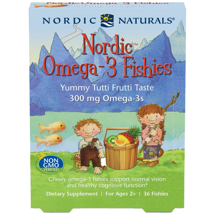 Nordic Naturals Nordic Omega3 Fishies 300mg Yummy Tutti Frutti Taste  36 fishies