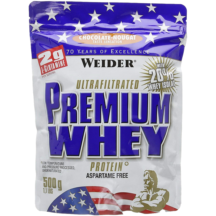 Weider Premium Whey, Chocolate Nougat - 500 grams