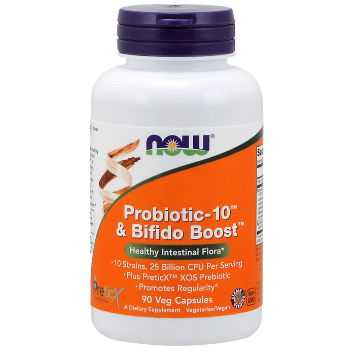 NOW Foods Probiotic-10 &amp; Bifido Boost – 90 Kapseln