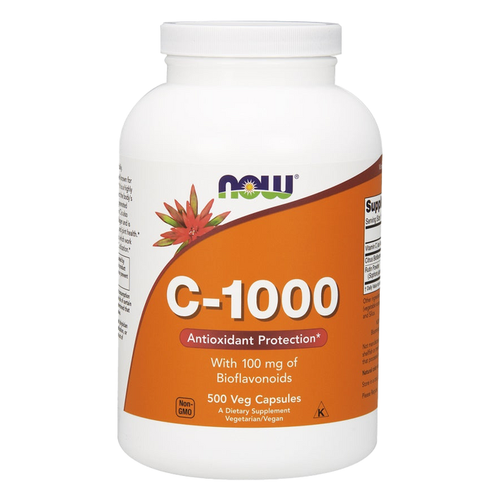 NOW Foods Vitamin C-1000 mit 100 mg Bioflavonoiden – 500 Kapseln