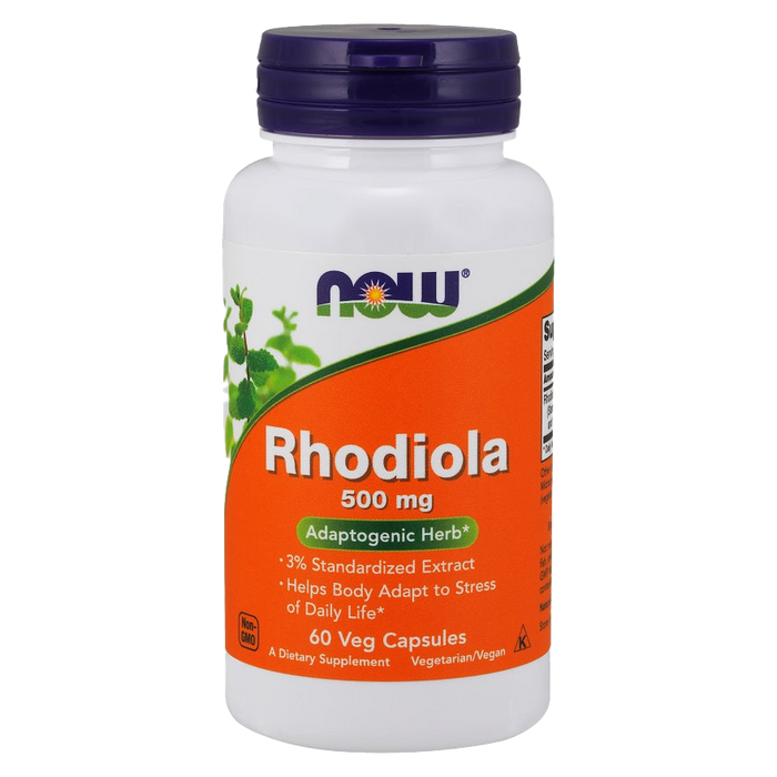 NOW Foods Rhodiola, 500 mg – 60 Kapseln