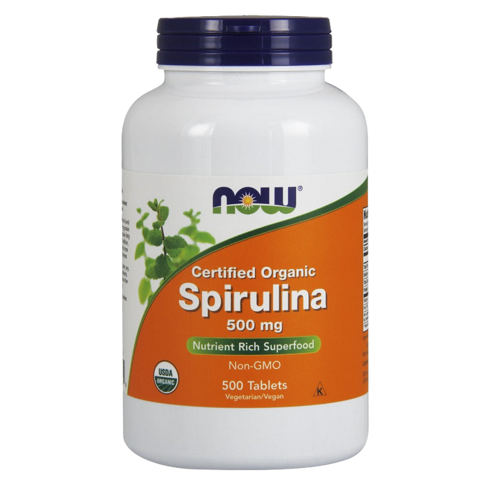 NOW Foods Spirulina Bio, 500 mg – 500 Tabletten