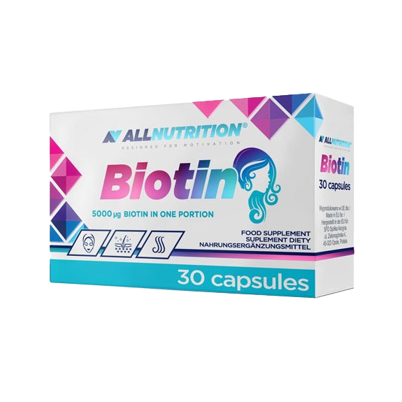 Allnutrition Biotin, 5000mcg - 30 caps