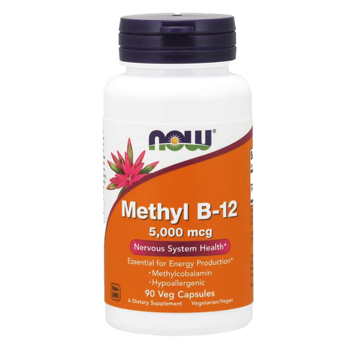 NOW Foods Methyl B-12, 5000 mcg – 90 Kapseln