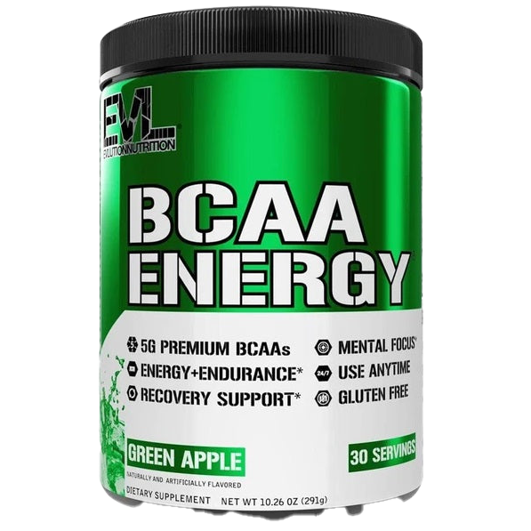 EVLution Nutrition BCAA Energy, Grüner Apfel – 291 Gramm