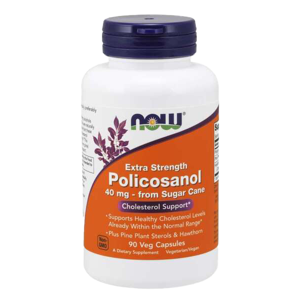 NOW Foods Policosanol, 40 mg extra stark – 90 Kapseln