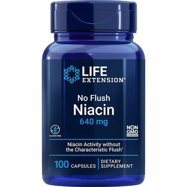 Life Extension No Flush Niacin - 100 caps