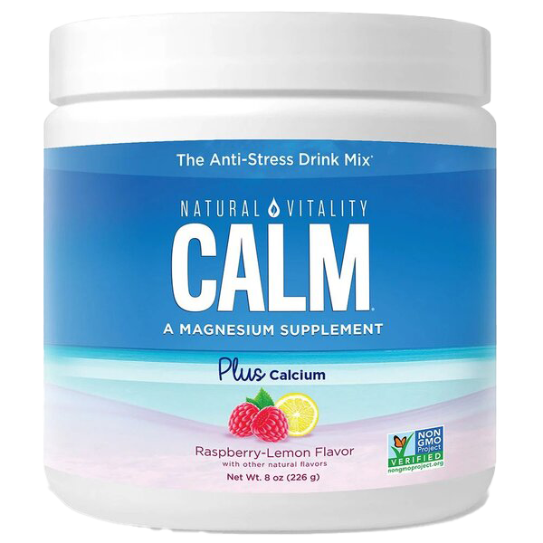 Natural Vitality Natural Calm Plus Calcium Raspberry Lemon  226g