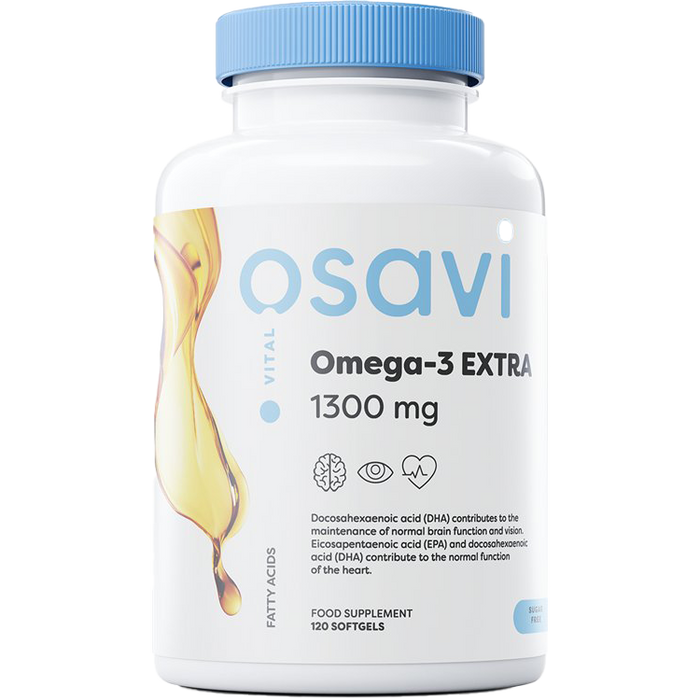 Osavi Omega-3 Extra, 1300 mg (Zitrone) – 120 Kapseln (EAN 5904139920367)