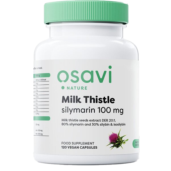 Osavi Milk Thistle, Silymarin 100mg - 120 vegan caps