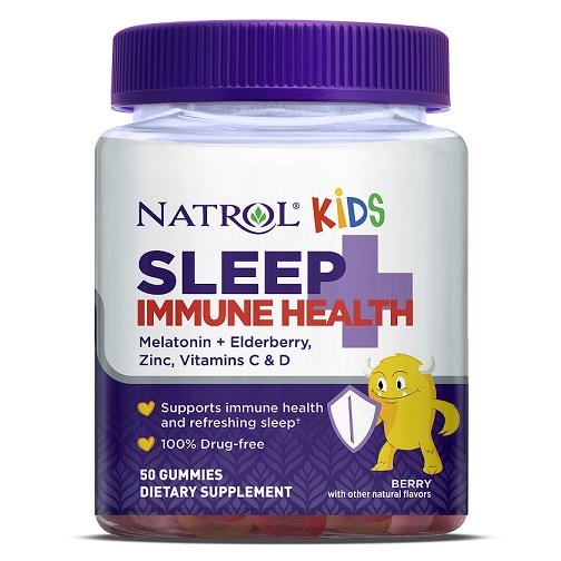 Natrol Kids Sleep + Immune Health, Berry - 50 gummies
