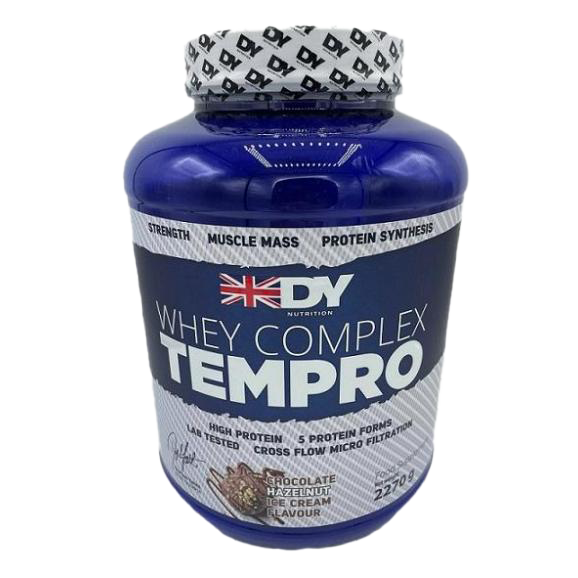 Dorian Yates Whey Complex Tempro, Schokoladen-Haselnuss – 2270 Gramm