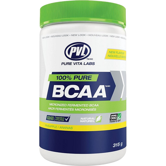 PVL Essentials 100 % reines BCAA, Ananas – 315 Gramm