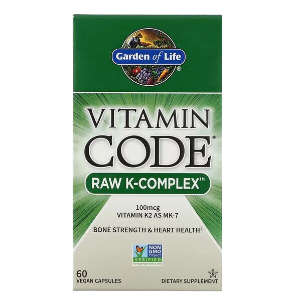 Garden of Life Vitamin Code Raw K-Complex – 60 vegane Kapseln