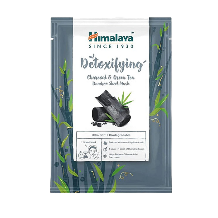 Himalaya Detoxifying Charcoal & Green Tea Bamboo Sheet Mask - 30 ml.