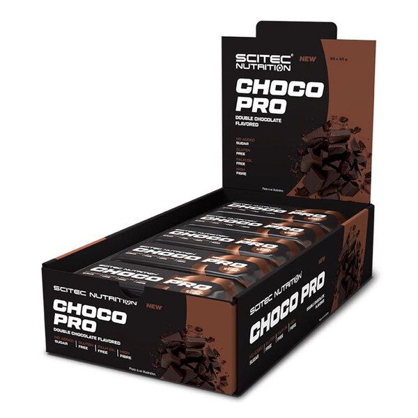 SciTec Choco Pro Riegel, Kokos-Pannacotta – 20 x 50 g
