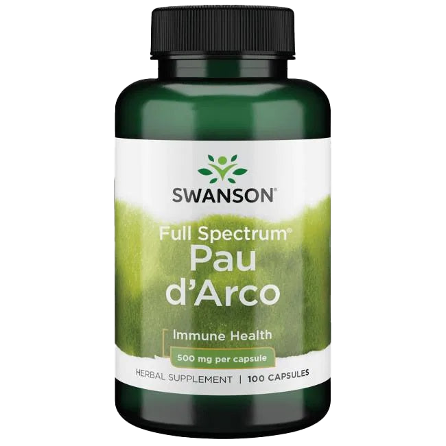 Swanson Full Spectrum Pau d'Arco, 500 mg – 100 Kapseln