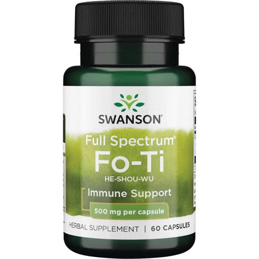 Swanson Full Spectrum Fo-Ti, 500mg - 60 caps | High-Quality Health and Wellbeing | MySupplementShop.co.uk