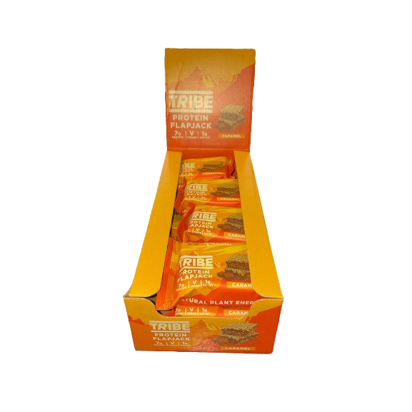 Tribe Protein Flapjack, Caramel - 12 x 50g