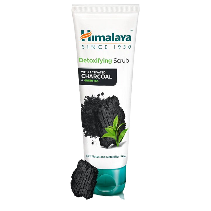 Himalaya Detoxifying Scrub with Activated Charcoal & Green Tea - 75 ml.