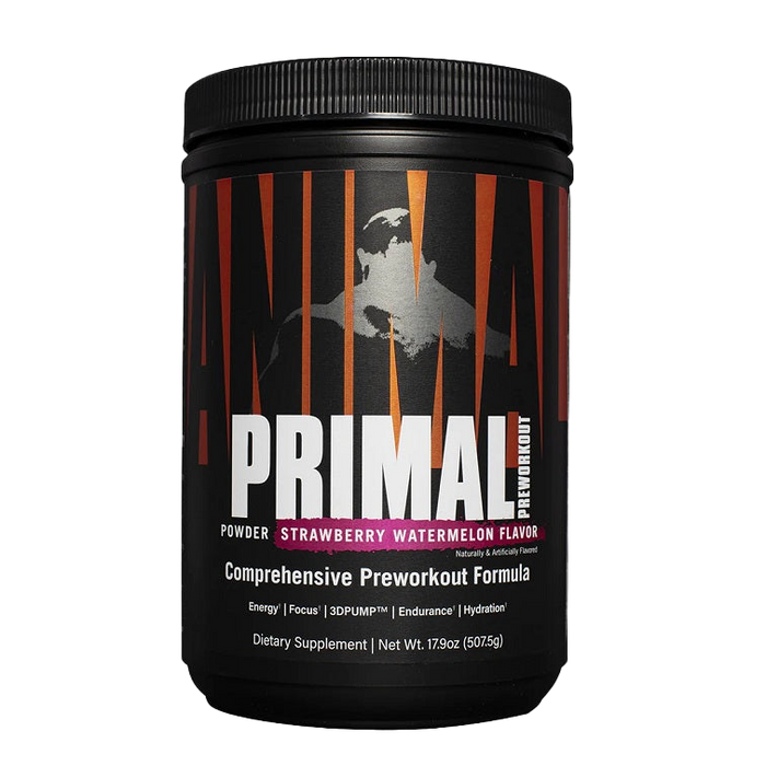 Animal Primal Preworkout-Pulver, Erdbeer-Wassermelone – 507 g