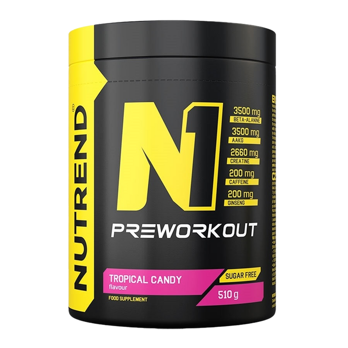 Nutrend N1 PreWorkout Tropical Candy  510g