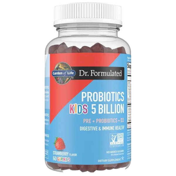 Garden of Life Dr. Formulated Probiotics Kid's 5 Billion Gummies Strawberry 60 gummies