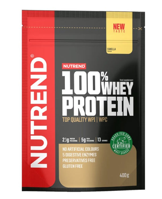 Nutrend 100% Whey Protein, Vanilla - 400g - Whey Proteins at MySupplementShop by Nutrend