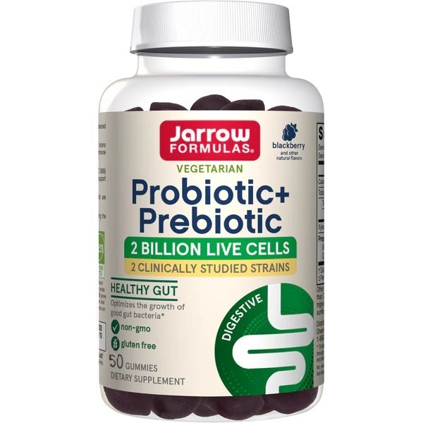 Jarrow Formulas Probiotic + Prebiotic, Blackberry - 50 gummies - Sports Supplements at MySupplementShop by Jarrow Formulas