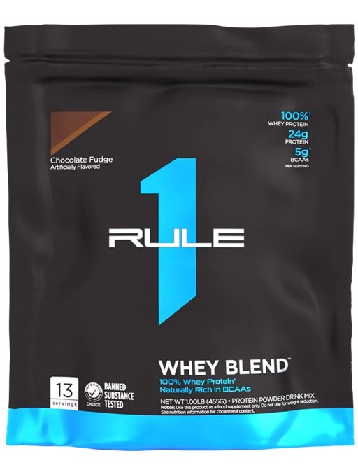 Rule One R1 Whey Blend, Chocolate Fudge - 455g Best Value Whey Proteins at MYSUPPLEMENTSHOP.co.uk