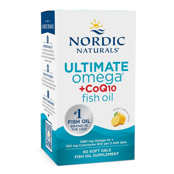 Nordic Naturals Ultimate Omega + CoQ10, 1280mg Lemon (EAN 768990891151) 60 softgels