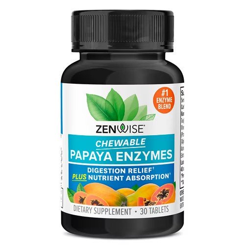 Zenwise Chewable Papaya Enzymes 30 tablets
