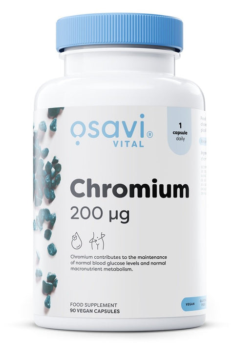 Chromium, 200mcg - 90 vegan caps - Default Title - Health and Wellbeing at MySupplementShop by Osavi