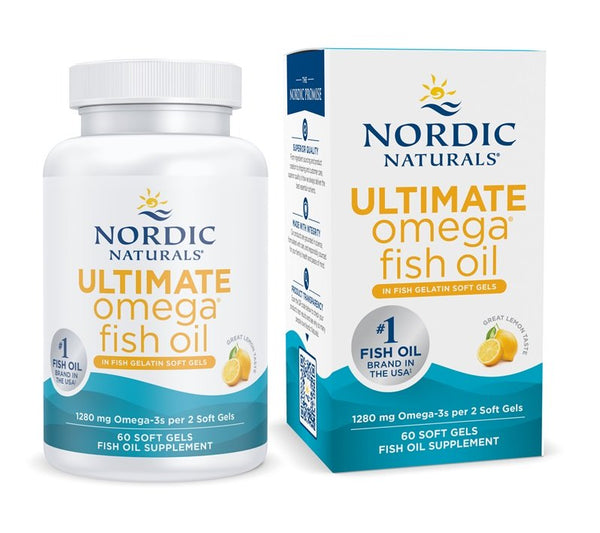 Ultimate Omega in Fish Gelatin, 1280mg Lemon (EAN 768990891250) - 60 softgels - Default Title - Joint Support at MySupplementShop by Nordic Naturals