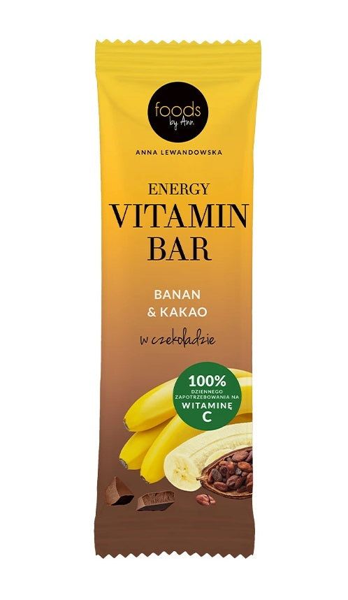 Levann Energy Vitamin Bar, Banana & Cocoa with Chocolate Coating - 15 x 35g - Default Title - Sports Nutrition at MySupplementShop by Levann