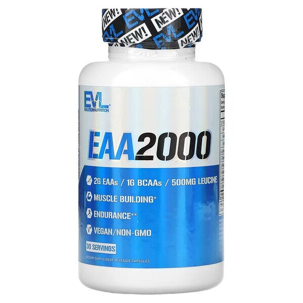 EVLution Nutrition EAA 2000 - 90 vcaps - BCAAs at MySupplementShop by EVLution Nutrition