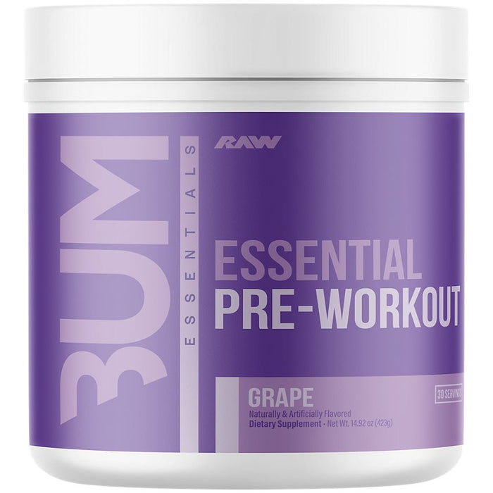 Raw Nutrition CBUM Essential Pre-Workout 423g - Grape - Sports Nutrition at MySupplementShop by Raw Nutrition