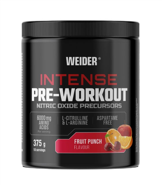 Weider Intense Pre-Workout 375g - Fruit Punch - L-Arginine at MySupplementShop by Weider