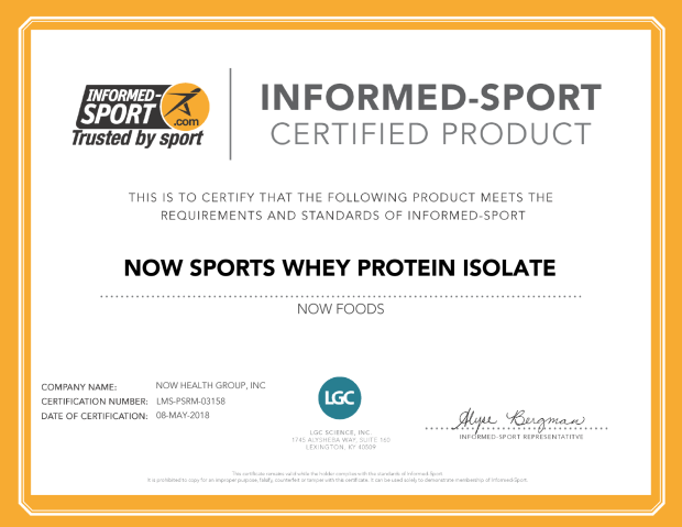 NOW Foods Whey Protein Isolate 500g – 25g Protein per Serving, Unflavored with BCAAs