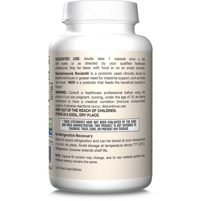 Jarrow Formulas Saccharomyces Boulardii + MOS 5 Billion CFU 180 Veggie Capsules | Premium Supplements at MYSUPPLEMENTSHOP