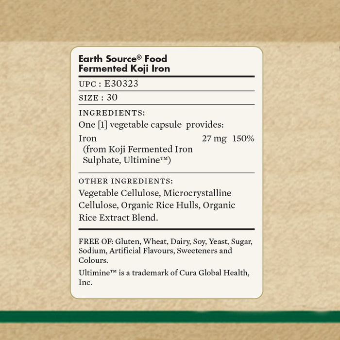 Solgar Earth Source Food fermentiertes Koji-Eisen 27 mg