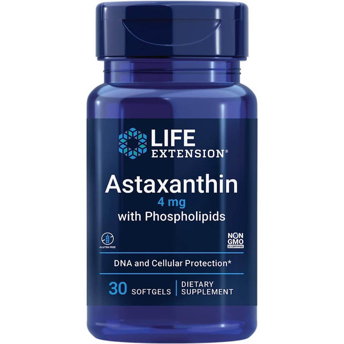 Life Extension Astaxanthin with Phospholipids 4 mg 30 Softgels - Combination Multivitamins & Minerals at MySupplementShop by Life Extension