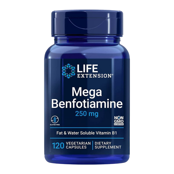 Life Extension Mega Benfotiamine 250 mg 120 Vegetarian Capsules