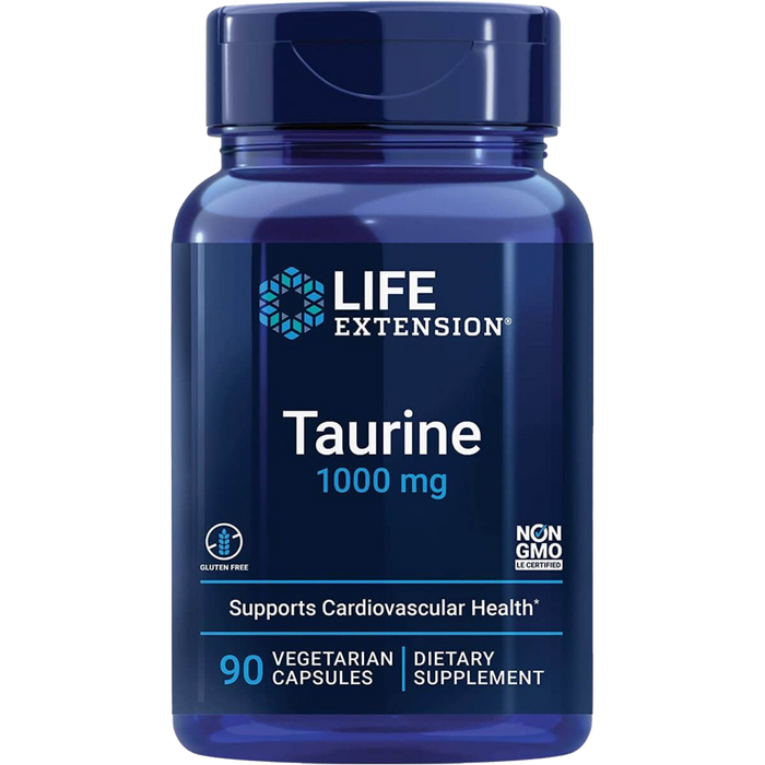 Life Extension Taurine 1000mg 90 Vegetarian Capsules